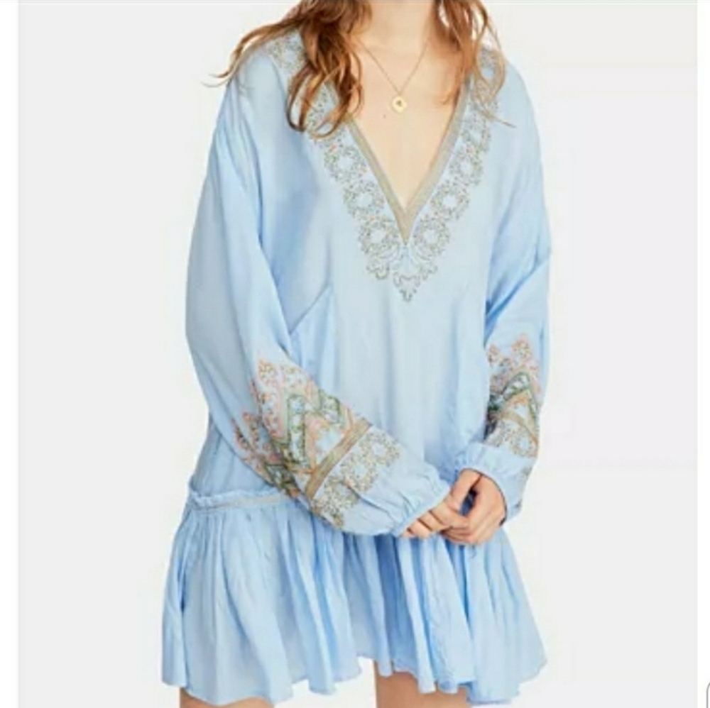 New W/ Tags! Free People Wild One Drop Waist Dress